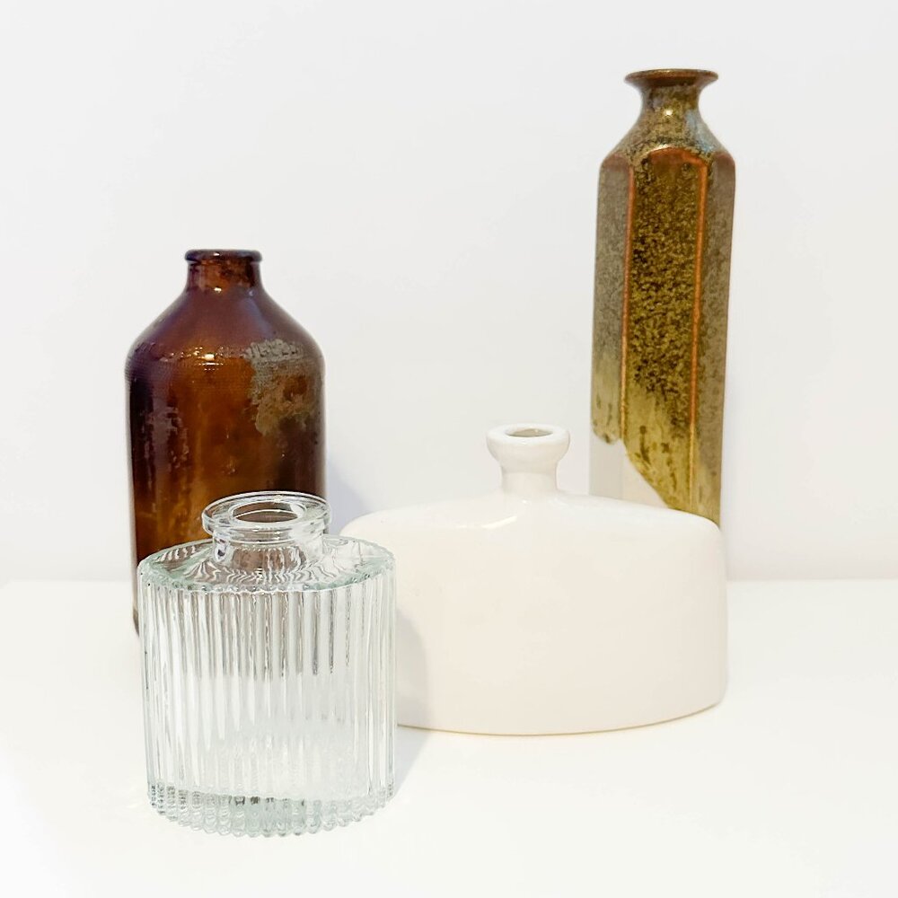 Set of 4 Vintage Bud Vases